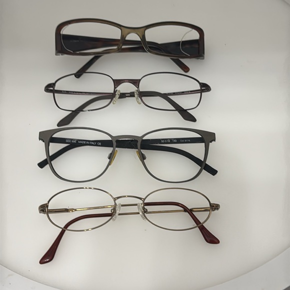 Lot of 10 pairs of authentic designer eyeglasses frames for parts or repair - Picture 6 of 7